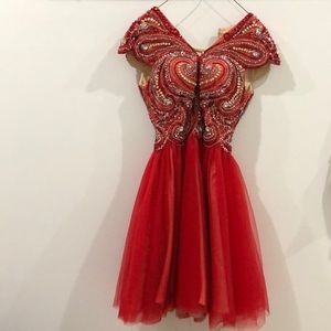 Red homecoming - formal dress